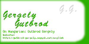 gergely gutbrod business card